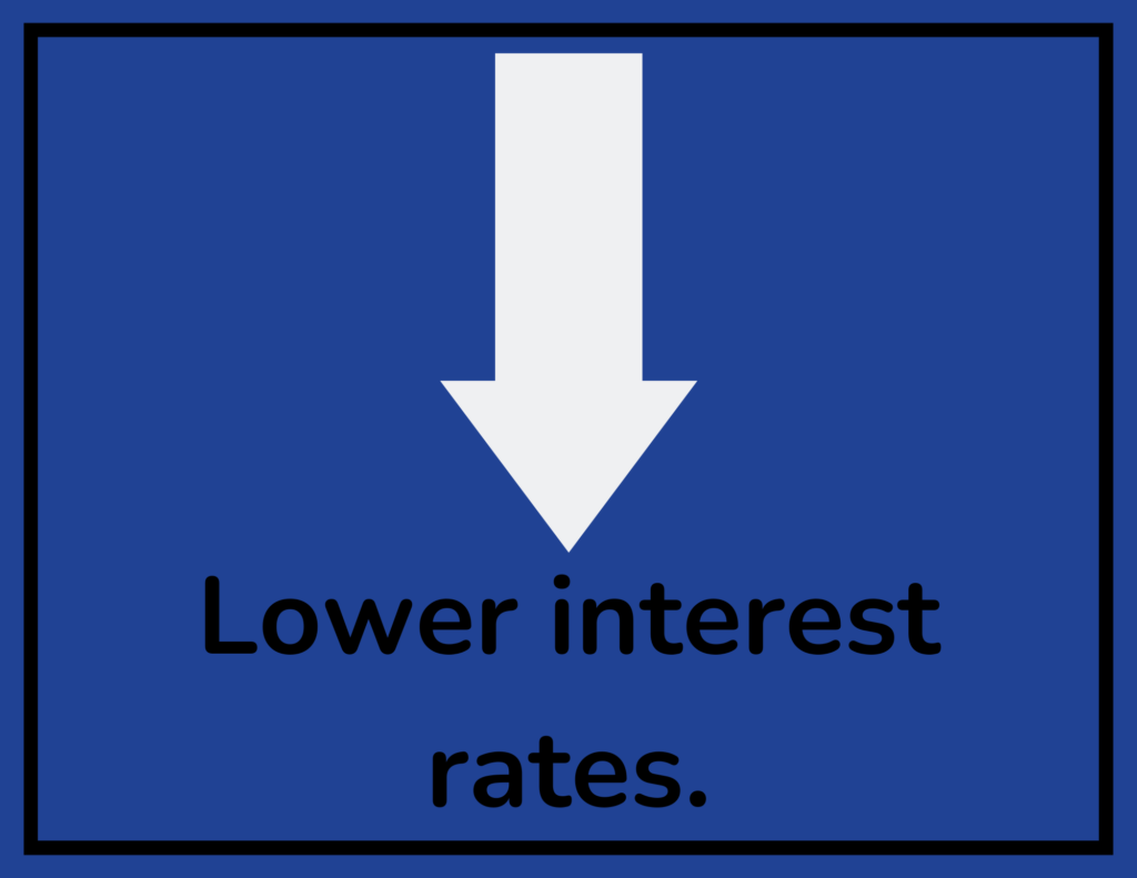 Lower interest rates